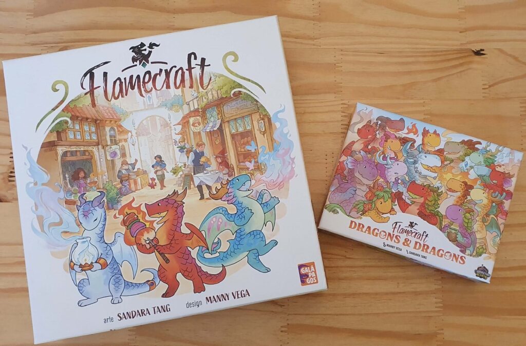 Caixa flamecraft e expanção Dragon&Dragons